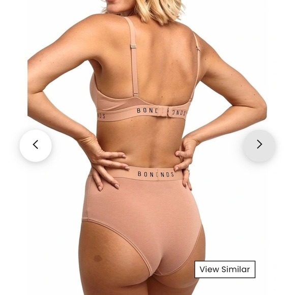 Bonds Originals Triangles Women's Bralette + Panty Set in Nude (Medium + Large) - Picture 3 of 9